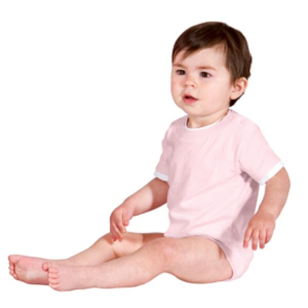 Infant Short Sleeve 1 Piece with Shoulder Snaps Thumbnail