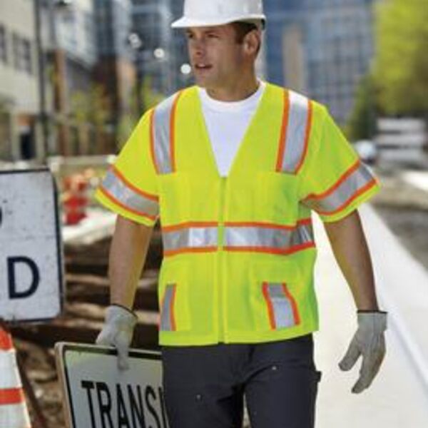 CornerStone® - ANSI Class 3 Dual-Color Safety Vest. CSV406 Thumbnail